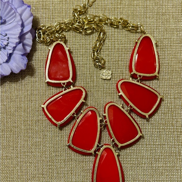 ❌SOLD❌ Kendra Scott RED Harlow/Morgan/Abena Set - Picture 3 of 12